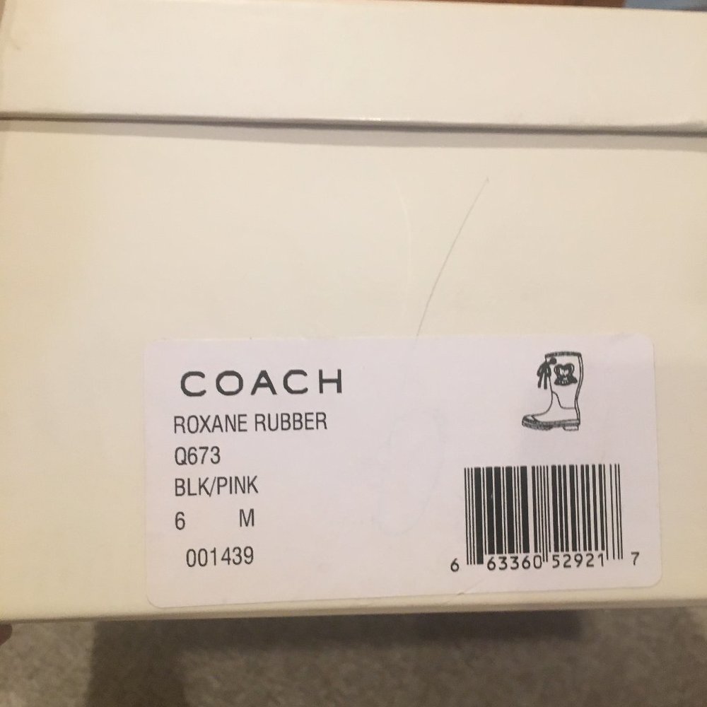 Coach Roxane Rubber Rain Boots - Picture 7 of 13
